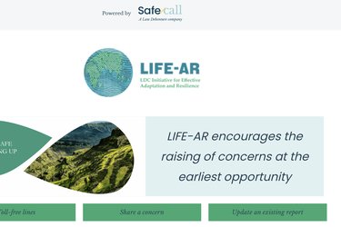 Safecall landing page