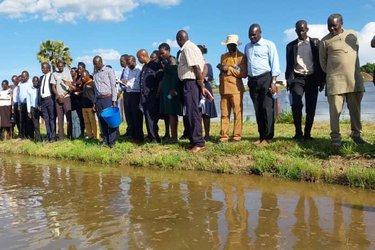 A visit to a fish farm to learn how communities are adapting to climate change through locally led investments