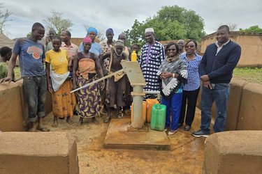Borehole built with LIFE-AR investments in Galvare, Burkina Faso