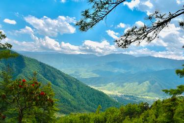 Credit: darshan chudasama unsplash View of mountains in Bhutan