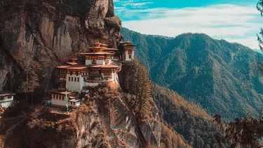 View of the Tiger Nest temple in Bhutan