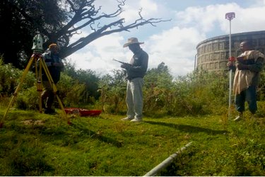 Water point line survey for existing deep well in pilot kebele.